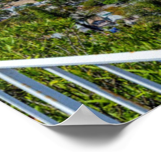 Een Panorama van Avalon op Catalina Poster (Hoek)