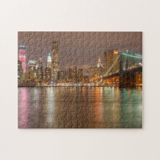 Een panorama van de skyline van New York City Legpuzzel (Horizontaal)