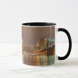 Een panorama van de skyline van New York City Mok