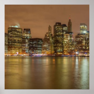 Een panorama van de skyline van New York City Poster