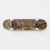 Een panorama van de skyline van New York City Skateboard (Horizontaal)