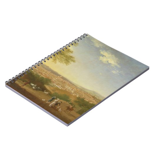 Een Panoramisch Uitzicht van Florence uit Bellosgu Notitieboek (Linkerzijde)