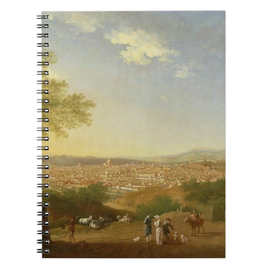 Een Panoramisch Uitzicht van Florence uit Bellosgu Notitieboek (Voorkant)