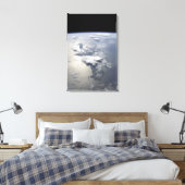 Een panoramisch uitzicht van het eiland Hispaniola Canvas Afdruk (Insitu (Slaapkamer))