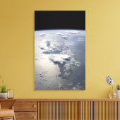 Een panoramisch uitzicht van het eiland Hispaniola Canvas Afdruk (Insitu (Woonkamer))