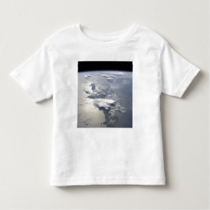 Een panoramisch uitzicht van het eiland Hispaniola Kinder Shirts