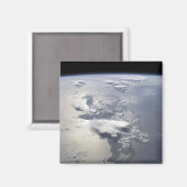 Een panoramisch uitzicht van het eiland Hispaniola Magneet (Voorkant / Achterkant)