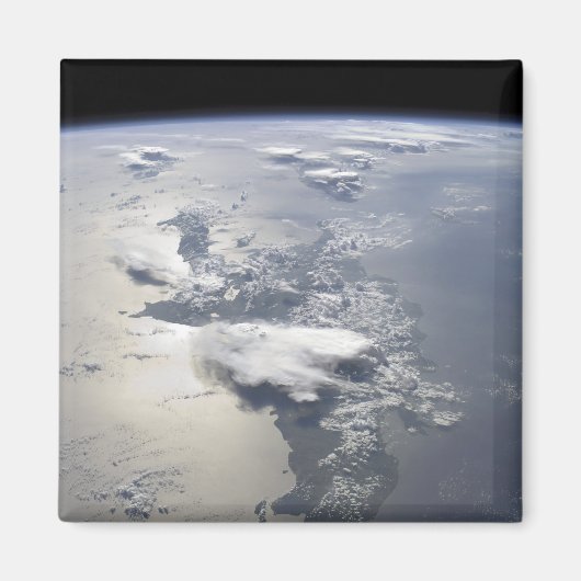 Een panoramisch uitzicht van het eiland Hispaniola Magneet (Voorkant)