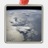 Een panoramisch uitzicht van het eiland Hispaniola Metalen Ornament (Voorkant)