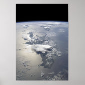 Een panoramisch uitzicht van het eiland Hispaniola Poster (Voorkant)