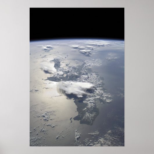 Een panoramisch uitzicht van het eiland Hispaniola Poster (Voorkant)