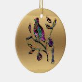 Een pap in een goudversiering van peren keramisch ornament (Rechts)