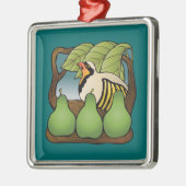 Een pap in een perenboom metalen ornament (Links)