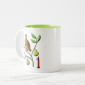 Een pap in een perenboom tweekleurige koffiemok (Voorkant links)