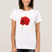 Eén papaver t-shirt (Voorkant)