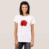 Eén papaver t-shirt (Voorkant volledig)