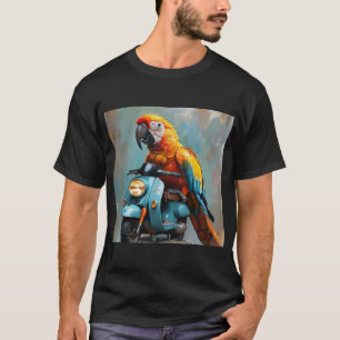 Een papegaai op een motorfiets Deel II T-shirt