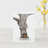 Een Papercut is de laatste wraak van een boom. Kaart (Gele Bloem)