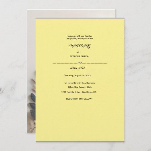 Een papieren bloemenkrans op een witte achtergrond kaart (Voorkant / Achterkant)