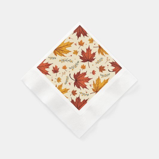 Een papieren servet dat je de herfst laat voelen. (Hoek)