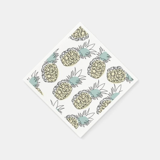 Een papieren servet met een patroon van een schatt (Hoek)