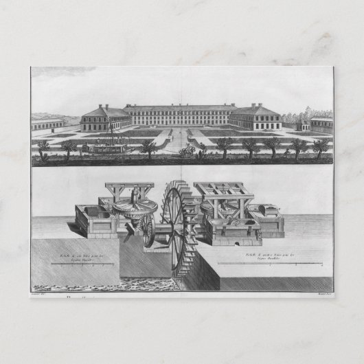 Een papierfabriek briefkaart (Voorkant)