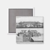 Een papierfabriek magneet (Voorkant / Achterkant)