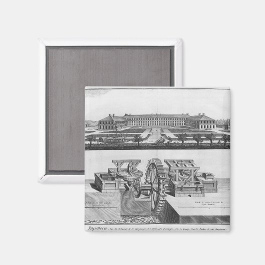 Een papierfabriek magneet (Voorkant / Achterkant)