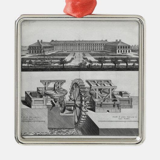 Een papierfabriek metalen ornament (Voorkant)