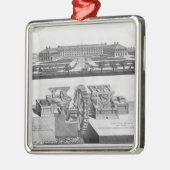 Een papierfabriek metalen ornament (Links)