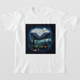 Een papierknip illustratie t-shirt