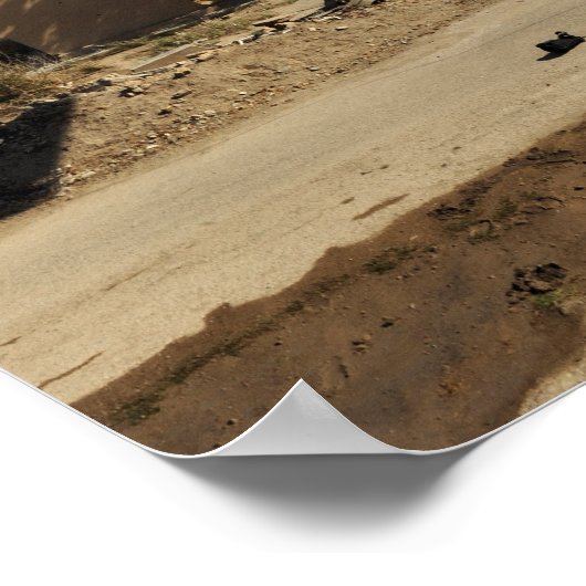 Een pararescueman rappels van een HH-60 2 Poster (Hoek)