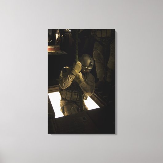Een pararescueman van de Amerikaanse luchtmacht be Canvas Afdruk (Voorkant)