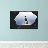 Een pararescueman van de Amerikaanse luchtmacht sp Canvas Afdruk (Insitu (Houten vloer))