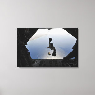 Een pararescueman van de Amerikaanse luchtmacht sp Canvas Afdruk