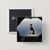 Een pararescueman van de Amerikaanse luchtmacht sp Vierkante Button 5,1 Cm (Voorkant /achterkant)