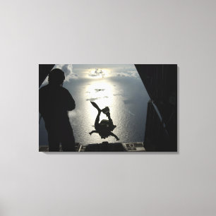 Een pararescueman van de luchtmacht canvas afdruk