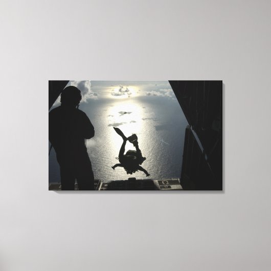 Een pararescueman van de luchtmacht canvas afdruk (Voorkant)