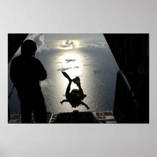 Een pararescueman van de luchtmacht poster (Voorkant)
