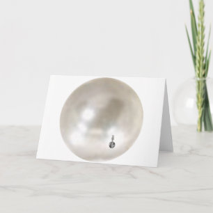 Een parel met een Oorring van het Meisje Kaart