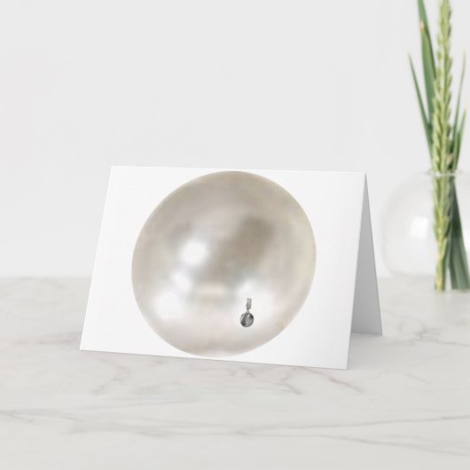 Een parel met een Oorring van het Meisje Kaart (Voorkant)