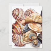 Een pareltje onder het Zeeen Baby shower Kaart (Achterkant)