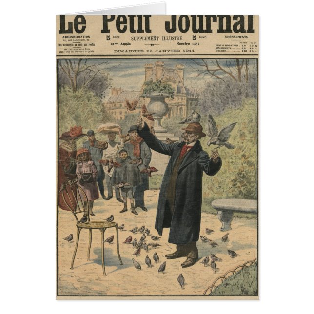 Een parisiaans type, het vogelcharmer van het (Voorkant)