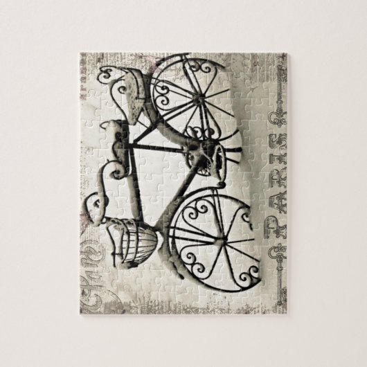 Een Parisiaanse fiets Legpuzzel (Verticaal)
