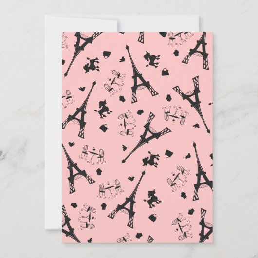 Een Parisiaanse Partij Kaart (Achterkant)