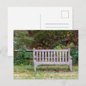 Een Parkbank Briefkaart (Voorkant / Achterkant)
