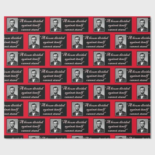 Een parlement dat tegen zichzelf is verdeeld, kan cadeaupapier (Vlak)