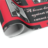 Een parlement dat tegen zichzelf is verdeeld, kan  cadeaupapier (Rol Hoek)