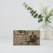 Een parlor Match, 'Genoeg gerucht', Retro Theater Visitekaartje (Staand voorkant)