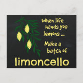 Een partij Limoncello Lemon Liqueur Briefkaart (Voorkant)